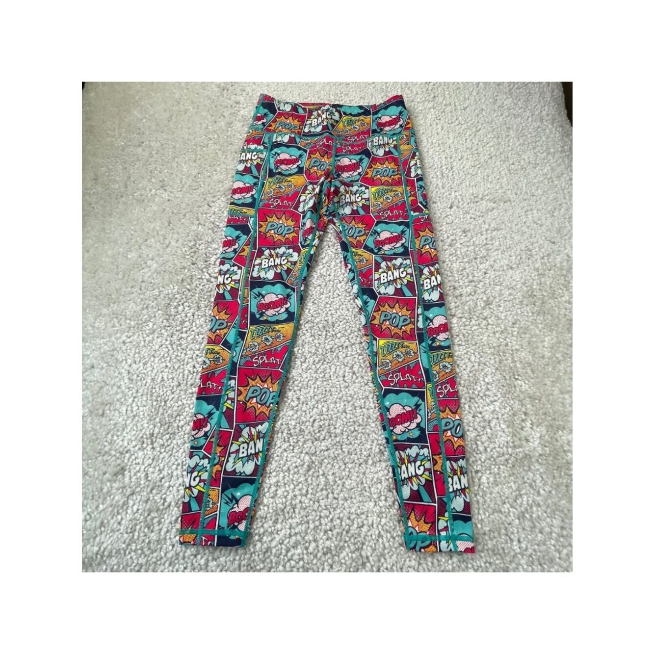 Constantly Varied Gear Comic Book Pop Bang Pocket Legging Womens Medium Nwot